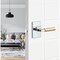 Sure-Loc Hardware Sure-Loc Hardware Levanto Privacy Rosette, Polished Chrome, Smooth Grip in Satin Brass LV102 26 GRIP-SM SB - alternate 3